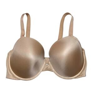 Frederick's of Hollywood Exxtreme Cleavage Full Figure Bra Nude / Latte 34DDD